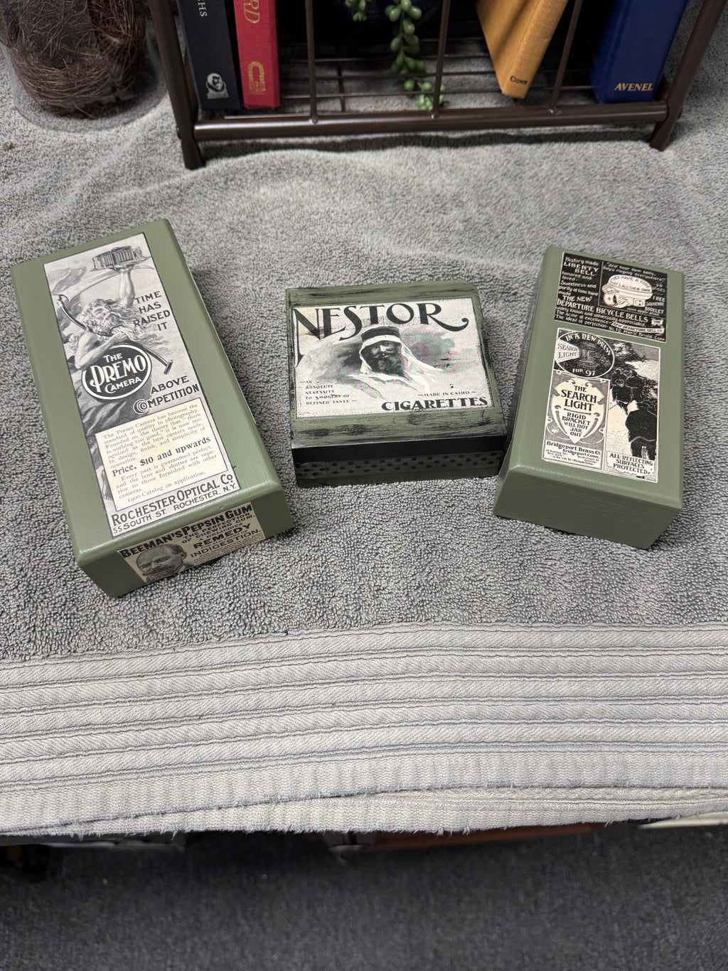 Antique Advertising Box Set | 1890s Harper's Weekly | Set of 3