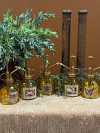 Vintage Amber Glass Spray Bottles | Cottagecore Plant & Herb Decor