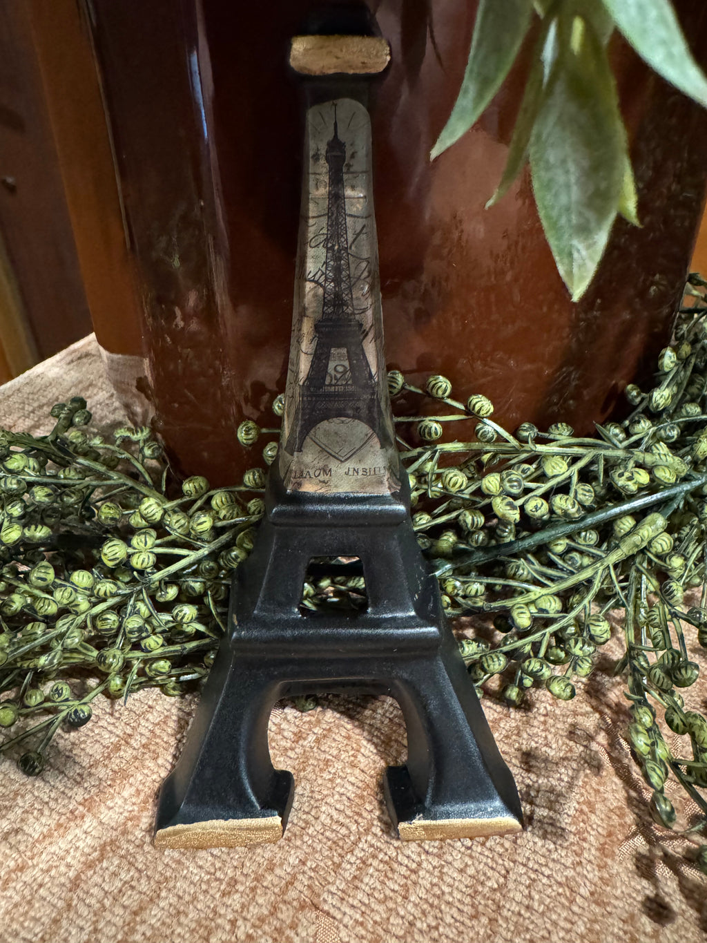 Vintage Eiffel Tower Bottle Opener | Parisian Bar Cart Decor
