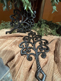 Cast Iron Tree Trivet Set | Rustic Kitchen Wall Decor | Set of 2
