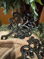 Cast Iron Tree Trivet Set | Rustic Kitchen Wall Decor | Set of 2