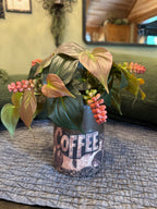 Coffee Plant Planter | Unique Coffee Bar Decor | One-of-a-Kind