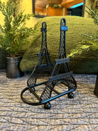 Eiffel Tower Napkin Holder | Black Parisian Kitchen Decor | Upcycled