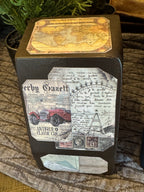 Vintage Travel Bookends | Wanderlust Shelf Decor | Solid Wood | Set of 2