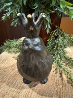 Queen Victoria Crowned Bird Figurine | Whimsical Cottagecore Shelf Decor