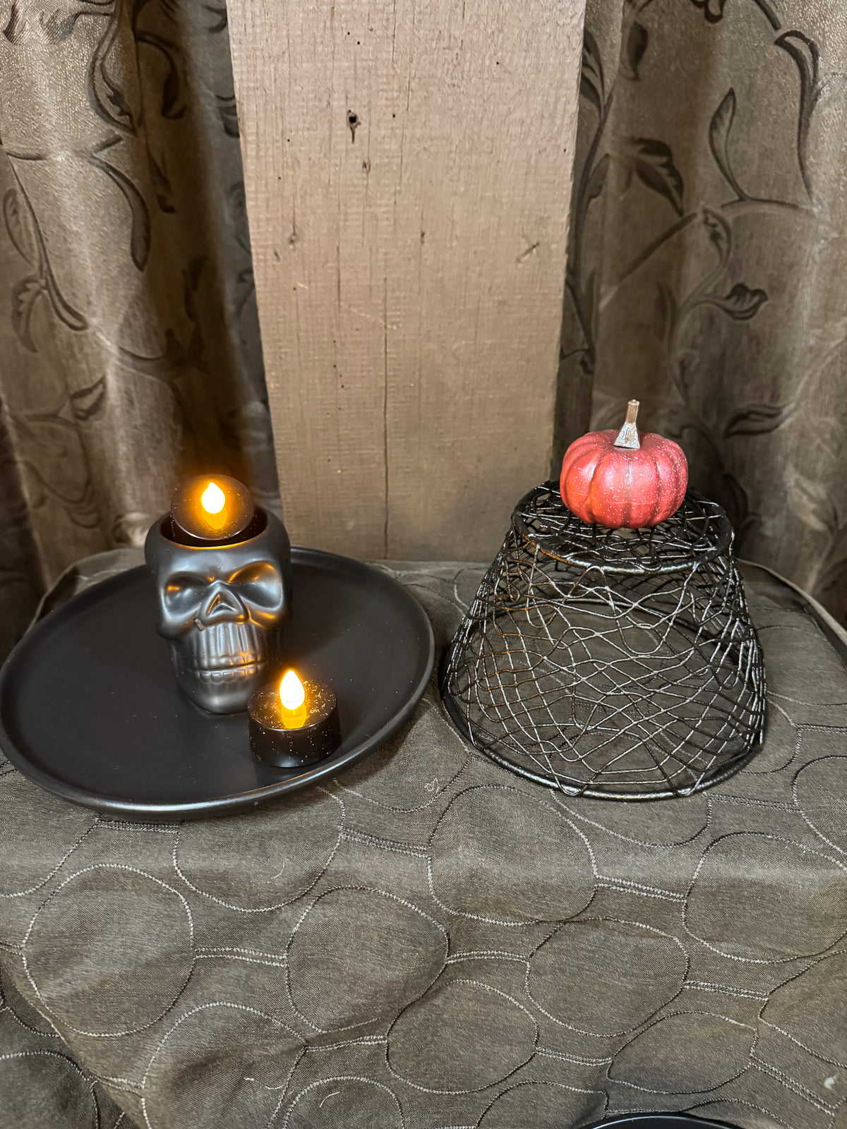 Skulls under webs