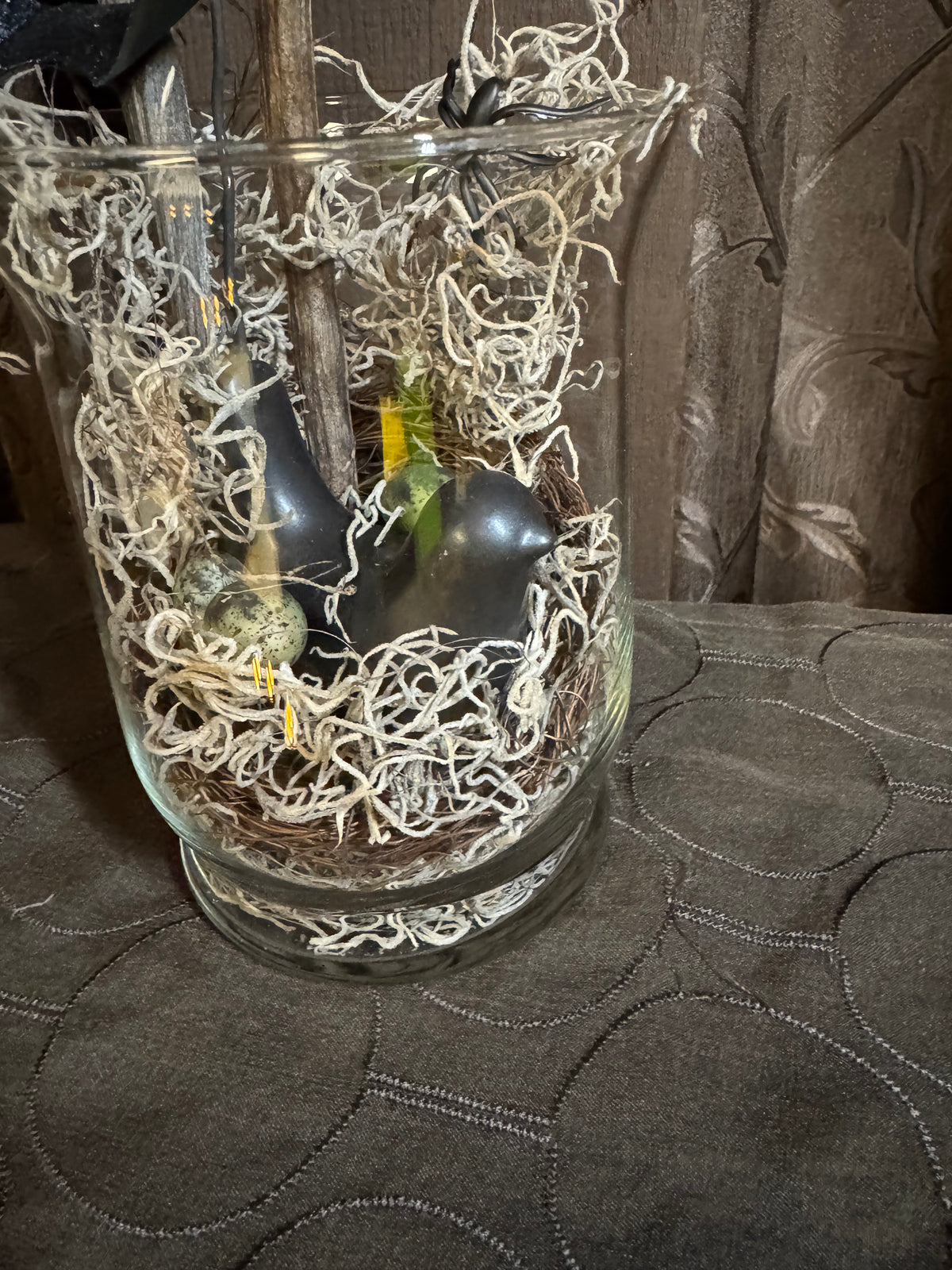 Bat-Bird glass enclosure
