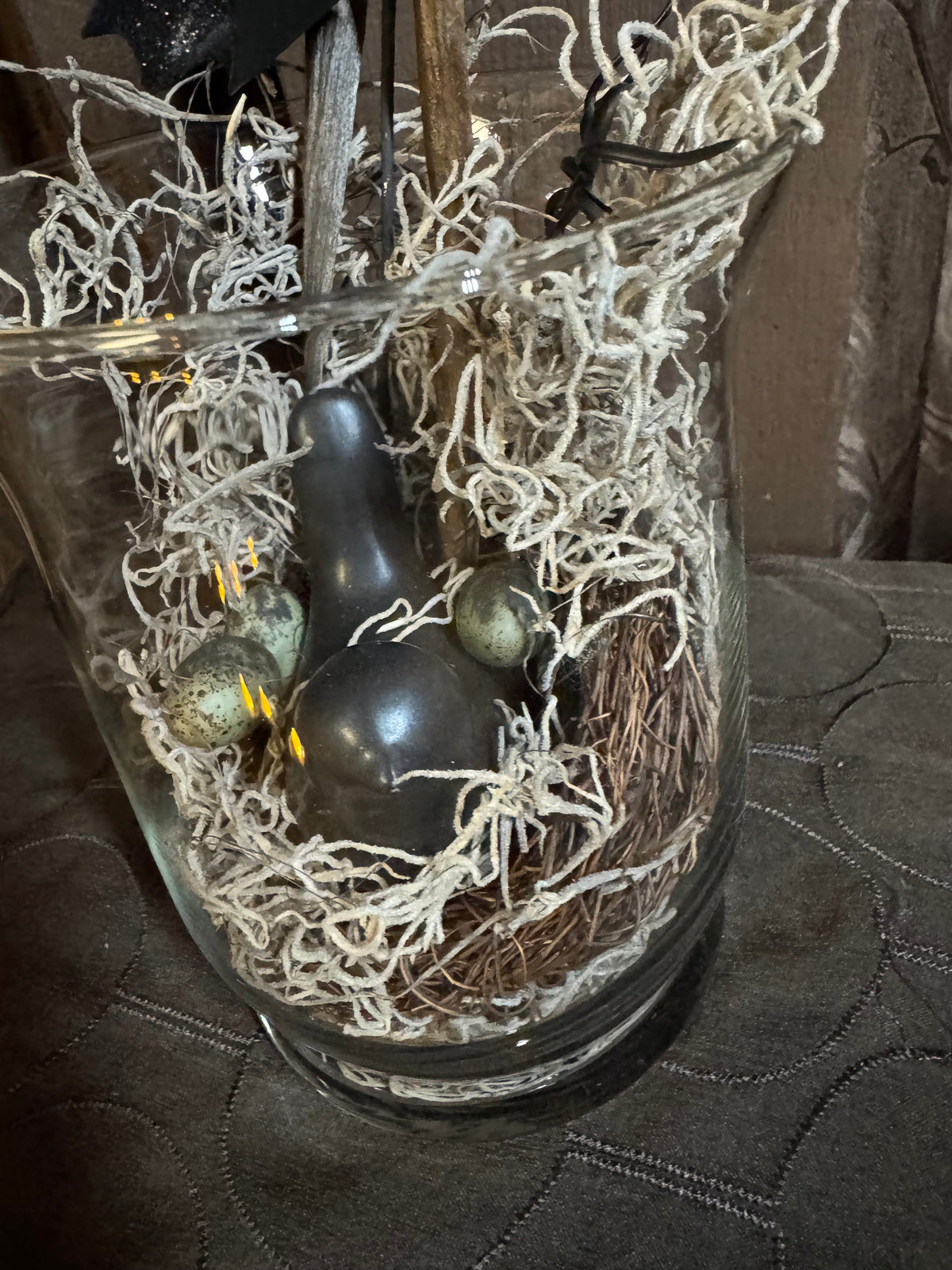 Bat-Bird glass enclosure