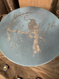 Raven in Teal Cake Tray