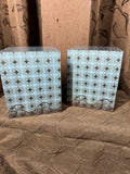 Diamond Design Teal Wall Blocks