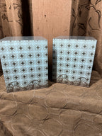 Diamond Design Teal Wall Blocks