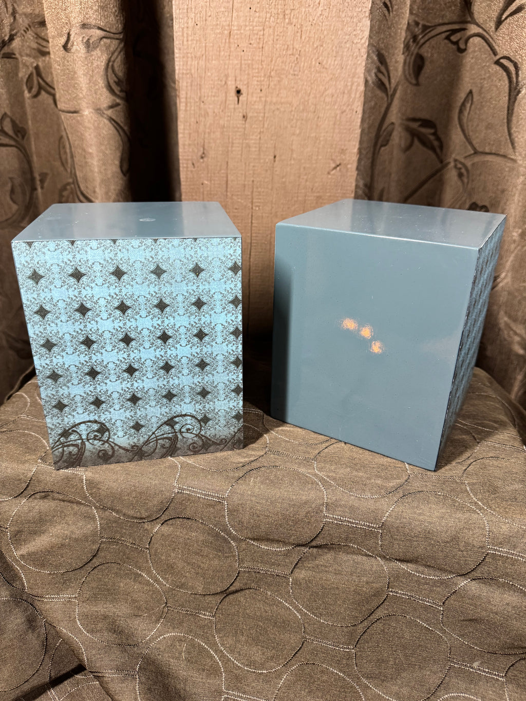 Diamond Design Teal Wall Blocks