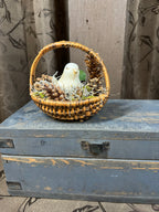 Bird in the Vintage Basket