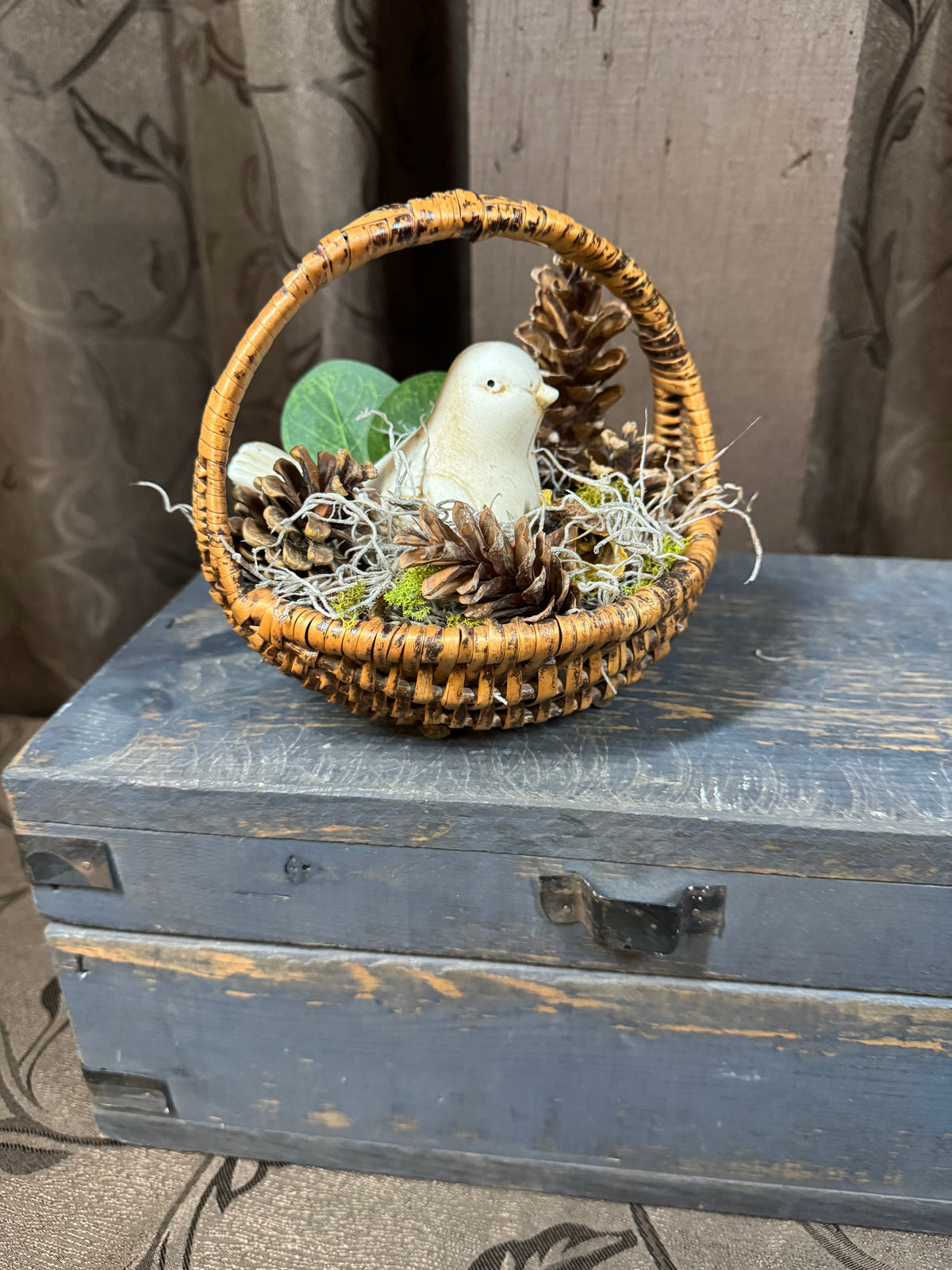 Bird in the Vintage Basket