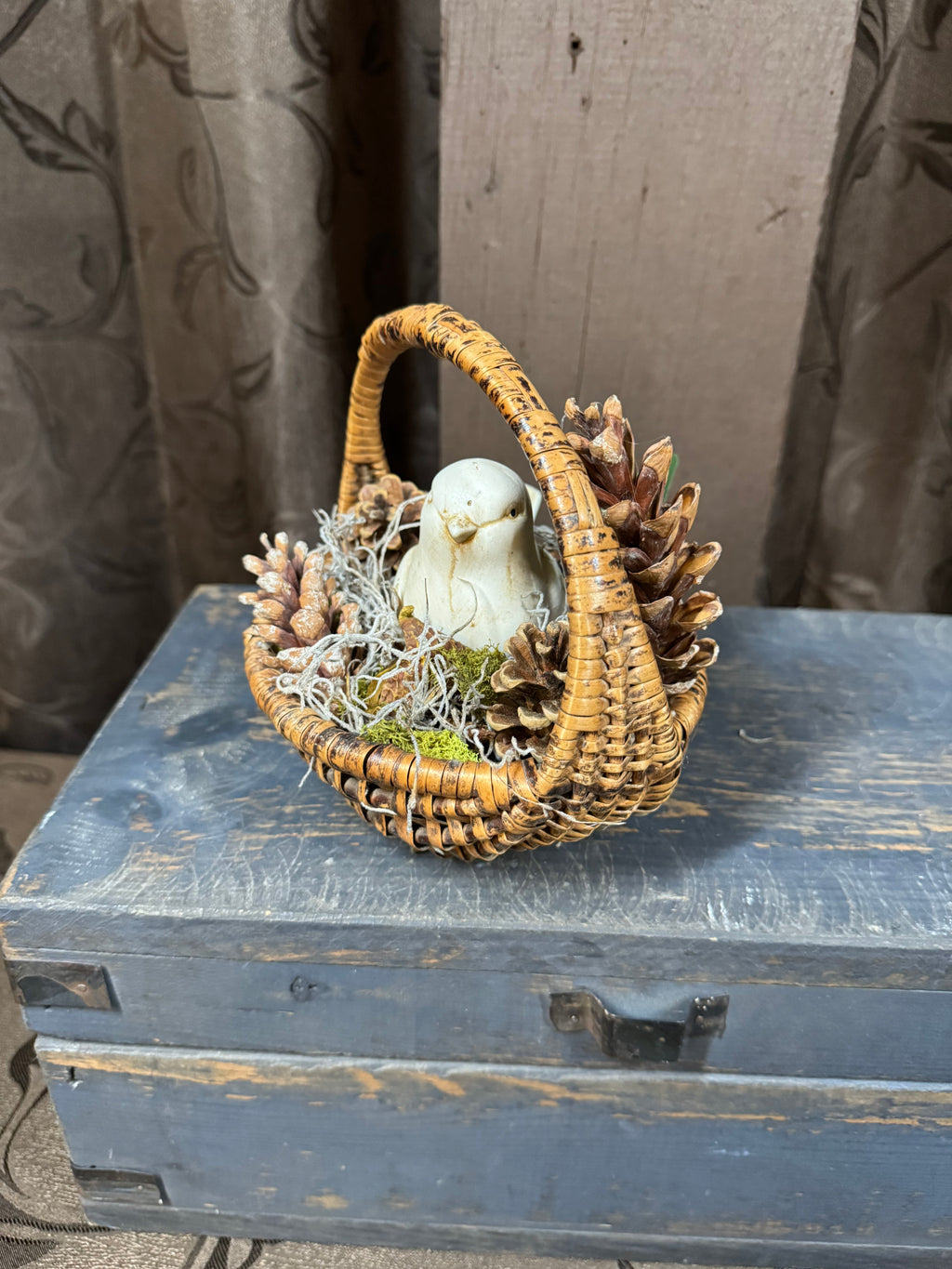 Bird in the Vintage Basket
