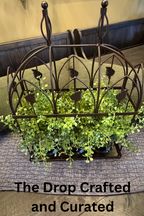 Sculptural Greenery Centerpiece | Rustic Botanical Table Decor