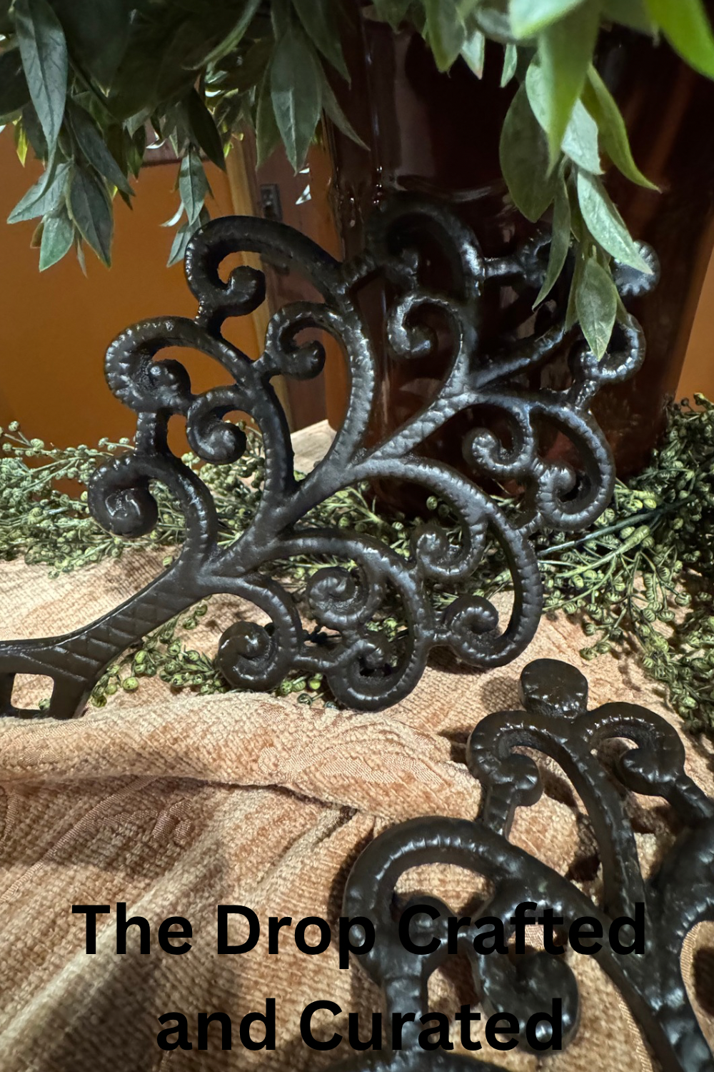 Cast Iron Tree Trivet Set | Rustic Kitchen Wall Decor | Set of 2