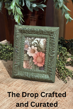 Vintage Floral Bedside Decor | Cottagecore Small Vignette Piece