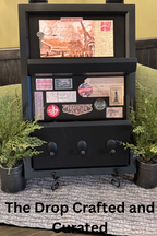 Vintage Key & Message Board | Rustic Entryway Organization Decor