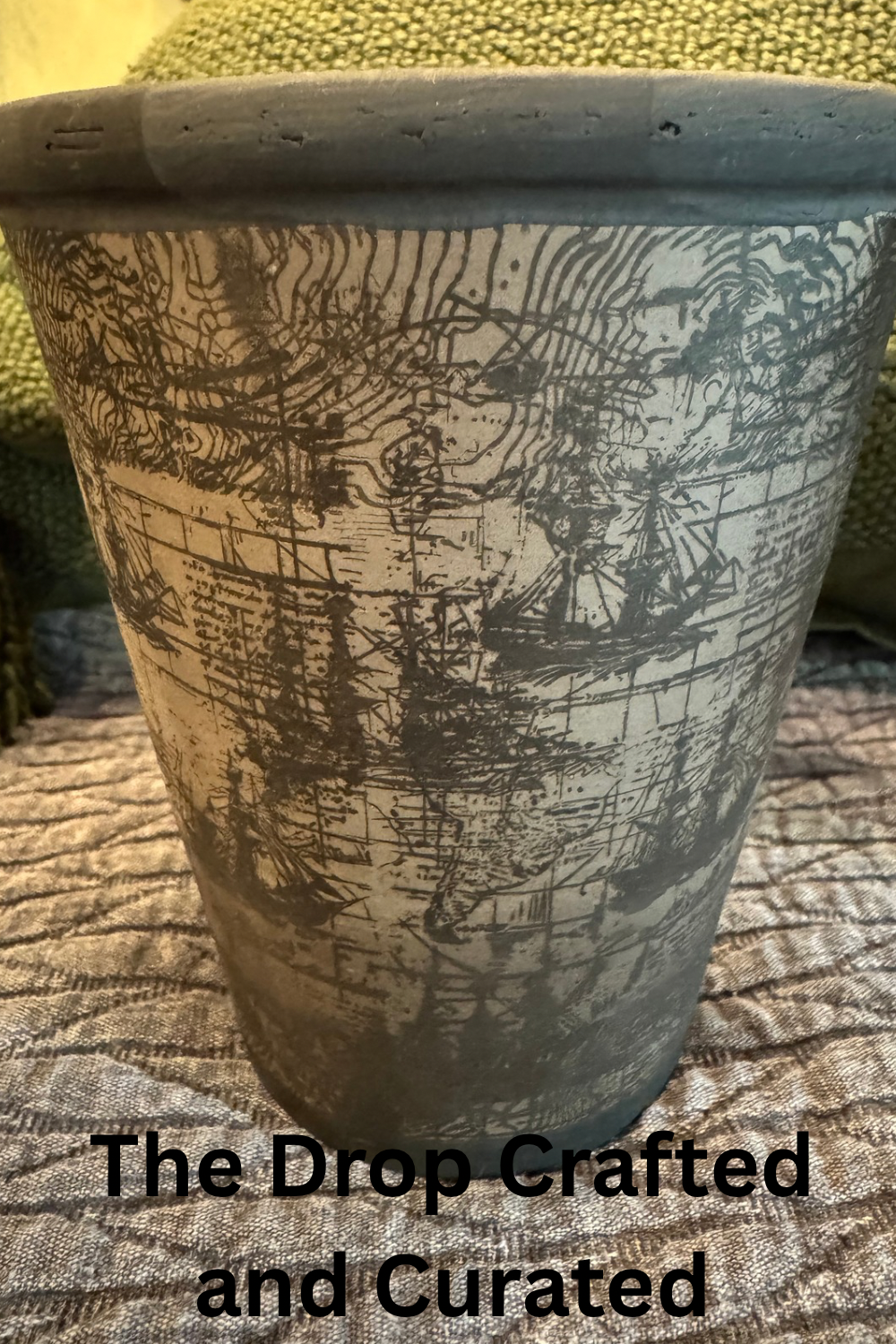Coastal Ceramic Planter | Aegean-Inspired Rustic Decor | Real Plants OK