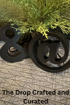 Vintage Symbol Paperweights | Rustic Desk Decor | Set of 2