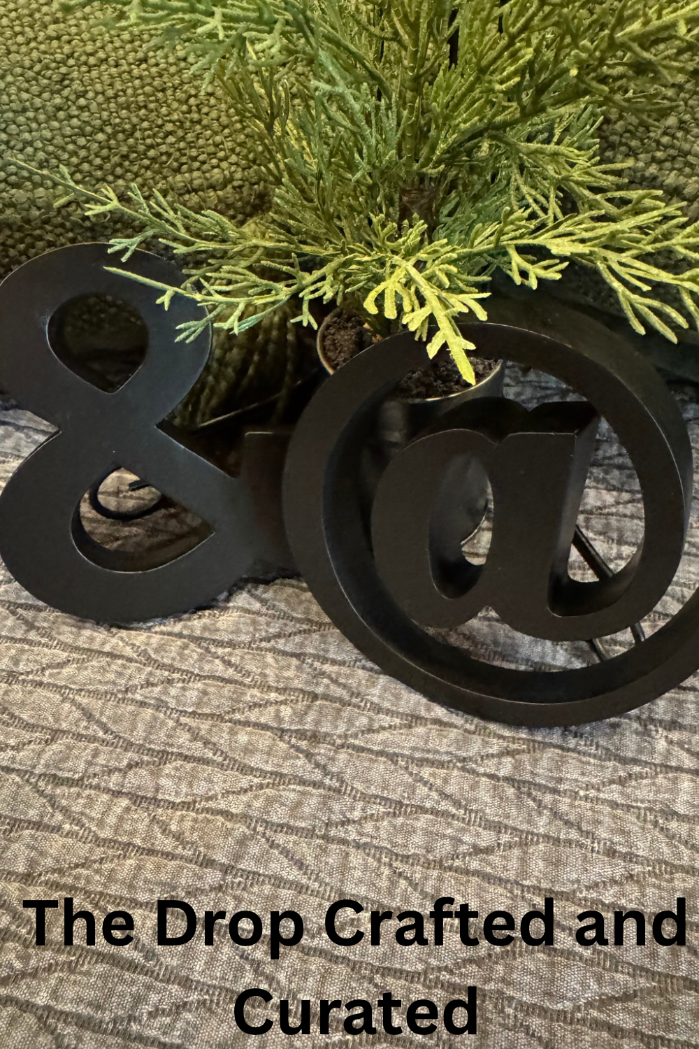 Vintage Symbol Paperweights | Rustic Desk Decor | Set of 2